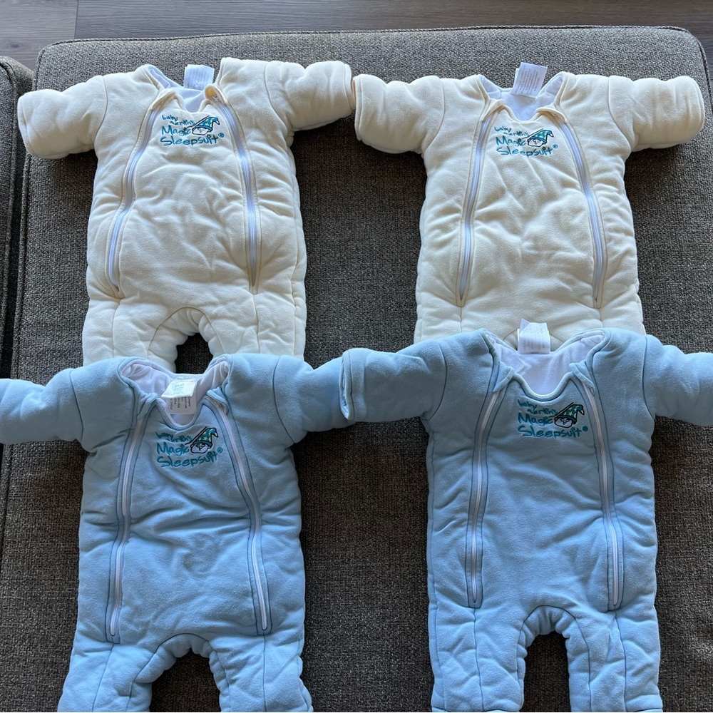 Merlin Sleepsuits (2 small, 2 large)